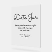 Datum Jar Trouwdouche Acryl Bord (Hoek)