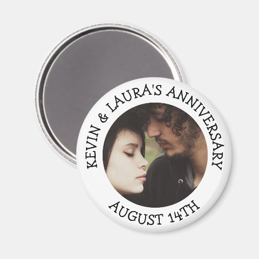 Datum Jubileum Aangepaste herinnering Magnet (Voorkant / Achterkant)