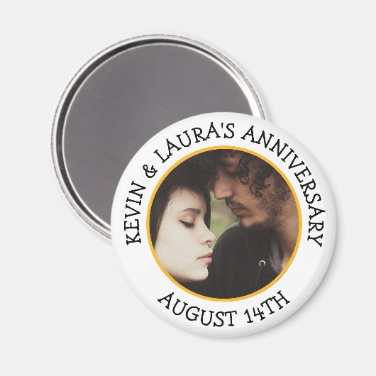 Datum Jubileum Aangepaste herinnering Magnet (Voorkant / Achterkant)