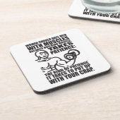 Datum Mannen met spieren - Funny Bodybuilding Bier Onderzetter (Linkerzijde)