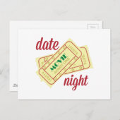 Datum nacht briefkaart (Voorkant / Achterkant)