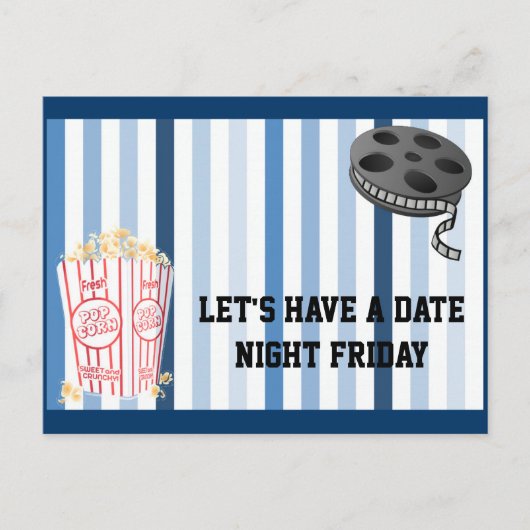 Datum nacht briefkaart (Voorkant)