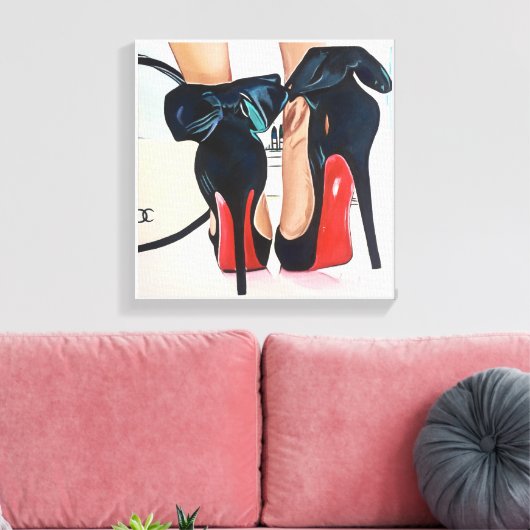 Datum nacht canvas afdruk (Insitu (Woonkamer))