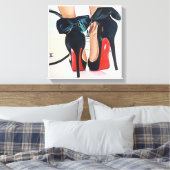 Datum nacht canvas afdruk (Insitu (Slaapkamer))