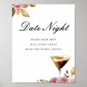 Datum Nacht Espresso Martini Vrijgezellenfeest Sig Poster (Voorkant)