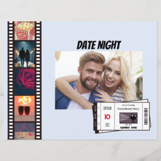  datum nacht film scrapbook pagina
