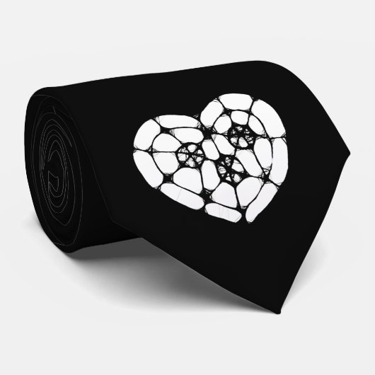 Datum Nacht ~ Hart van Glas Stropdas (Opgerold)