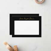 Datum nacht idee notitiekaartje (Voorkant / Achterkant in situ)