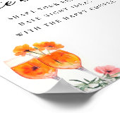 Datum Nacht Ideeën Aperol Spritz Vrijgezellenfeest Poster (Hoek)