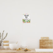 Datum Nacht Ideeën Koppel Cactus Fiesta Tafelbord Poster (Keuken)