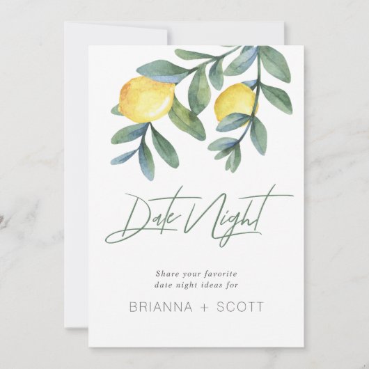 Datum Nacht Ideeën Lemon Vrijgezellenfeest Spel te (Voorkant)