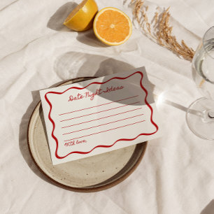 Datum Nacht Ideeën Vrijgezellenfeest Spel Wavy Bor Informatiekaartje