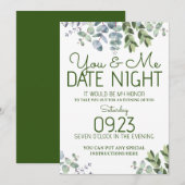 Datum nacht kaart (Voorkant / Achterkant)