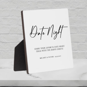 Datum Nacht Trouwteken Fotoplaat