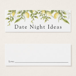 Datum nachtelijke idea Lemon Branch Card Mini Visitekaartjes