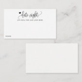 Datum Nachtelijke ideale Kaarten voor minimalistis (Voorkant / Achterkant)