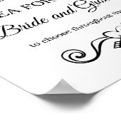 Datum Nachtelijke ideeën bruiloft Poster (Hoek)