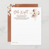 Datum nachtelijke ideeën voor paar of bride - Terr (Voorkant / Achterkant)