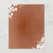 Datum nachtelijke ideeën voor paar of bride - Terr (Achterkant)