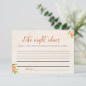 Datum Nachtelijke ideeën Vrijgezellenfeest Card Bedankkaart (Staand voorkant)