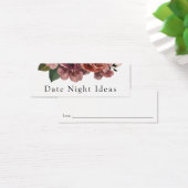 Datum Nachtelijke ideeën Vrijgezellenfeest Card Mini Visitekaartjes (Bureau)