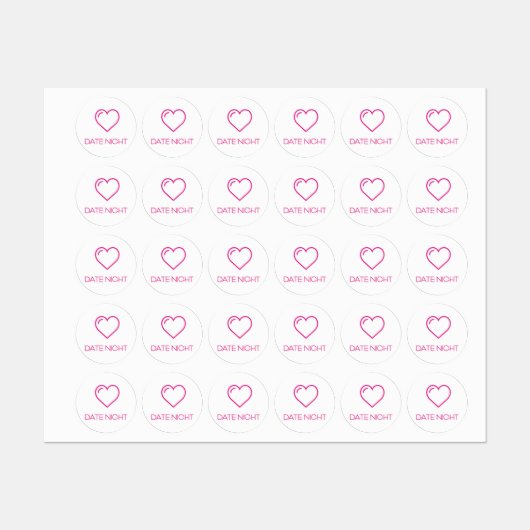 Datum Nachtplanner / Organizer Sticker / Labels (Vel)