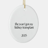 Datum niertransplantatie keramisch ornament (Rechts)