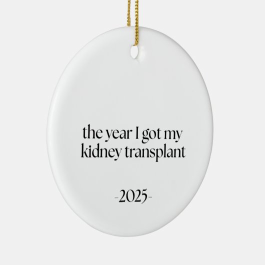 Datum niertransplantatie keramisch ornament (Rechts)