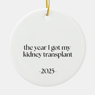 Datum niertransplantatie keramisch ornament