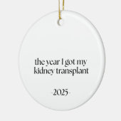 Datum niertransplantatie keramisch ornament (Links)