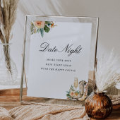 Datum Night Boots en Bubbly Vrijgezellenfeest Sign Poster