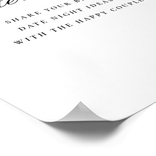 Datum Night Boots en Bubbly Vrijgezellenfeest Sign Poster (Hoek)