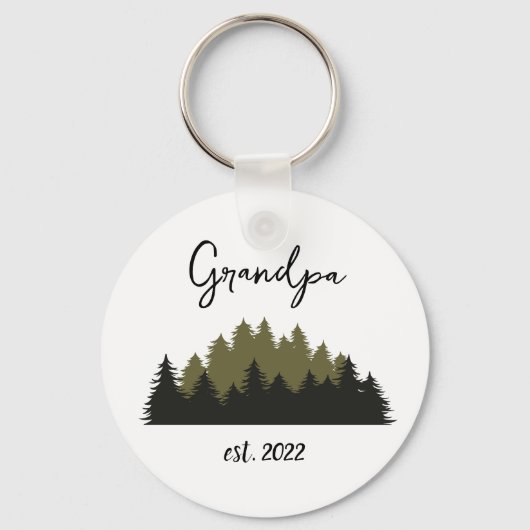 Datum  opa - Eerste opa Sleutelhanger (Voorkant)