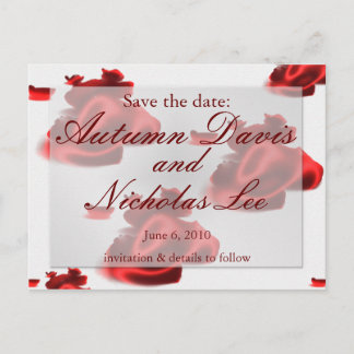 Datum opslaan:... aankondigingskaart