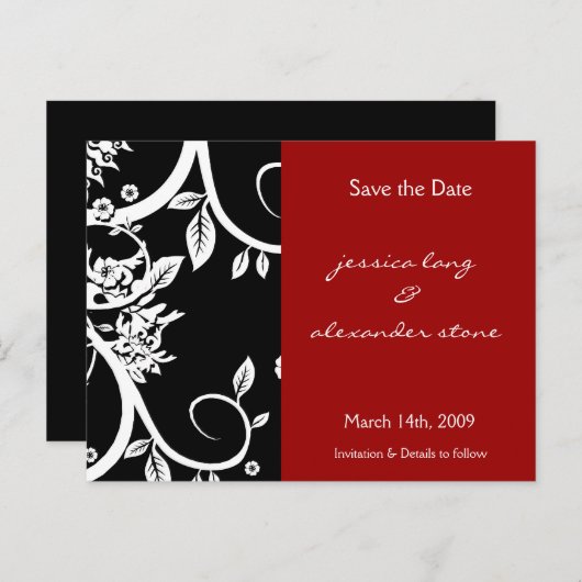 Datum opslaan - Briefkaart (Voorkant / Achterkant)