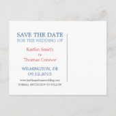 Datum opslaan -  - Delaware Aankondigingskaart (Achterkant)