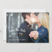 Datum opslaan - Sparkler Save The Date (Voorkant)