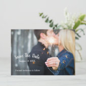 Datum opslaan - Sparkler Save The Date (Staand voorkant)