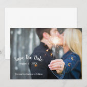 Datum opslaan - Sparkler Save The Date (Voorkant / Achterkant)