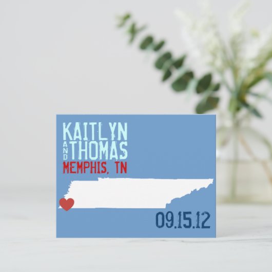 Datum opslaan - - Tennessee Save The Date (Staand voorkant)