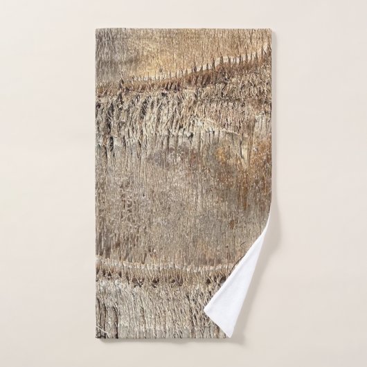 Datum Palm Tree Trunk Texture Close-up Foto Afbeel Bad Handdoek (Handdoek)