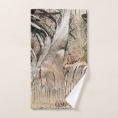 Datum Palm Tree Trunk Texture Close-up Foto Afbeel Bad Handdoek (Handdoek)