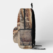 Datum Palm Tree Trunk Texture Close-up Foto Afbeel Bedrukte Rugzak (Rechts)