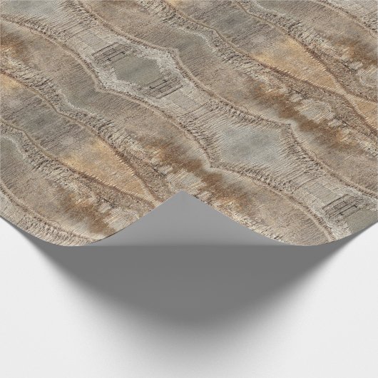 Datum Palm Tree Trunk Texture Close-up Foto Afbeel Cadeaupapier (Hoek)