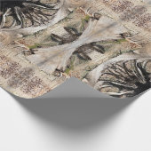 Datum Palm Tree Trunk Texture Close-up Foto Afbeel Cadeaupapier (Hoek)