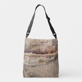 Datum Palm Tree Trunk Texture Close-up Foto Afbeel Crossbody Tas