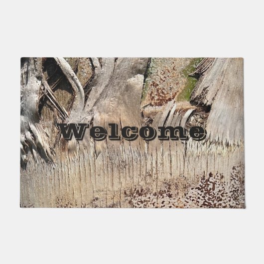 Datum Palm Tree Trunk Texture Close-up Foto Afbeel Deurmat (Voorkant)