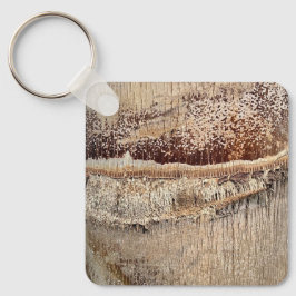 Datum Palm Tree Trunk Texture Close-up Foto Afbeel Sleutelhanger