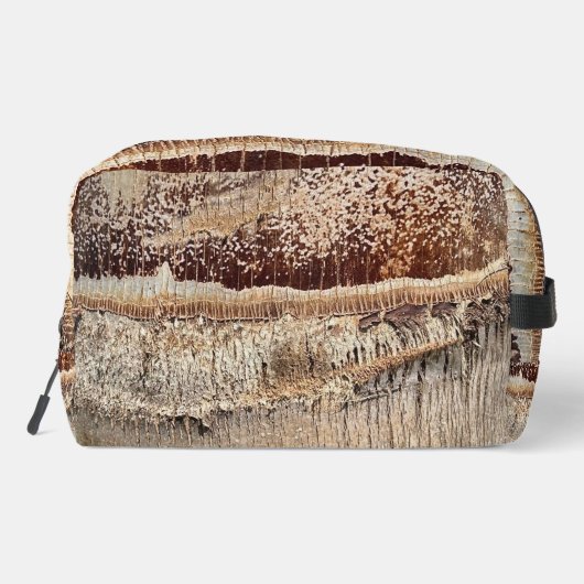 Datum Palm Tree Trunk Texture Close-up Foto Afbeel Toilettasje (Achterkant)