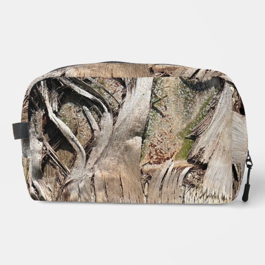 Datum Palm Tree Trunk Texture Close-up Foto Afbeel Toilettasje (Voorkant)